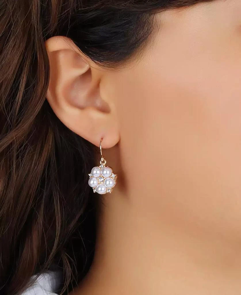 商品2028|Crystal Accent Flower Drop Earrings,价格¥156,第3张图片详细描述