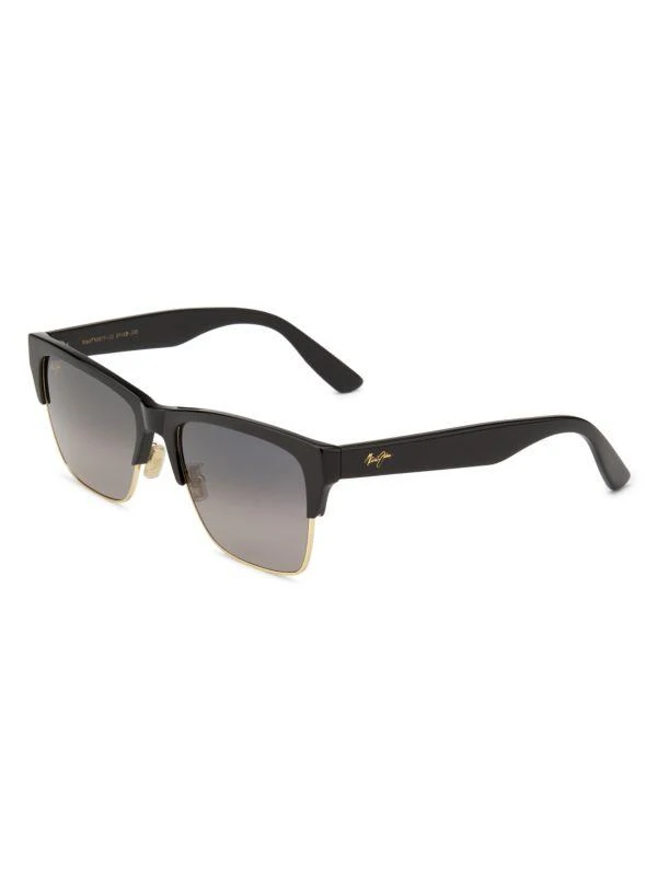 商品Maui Jim|56MM Browline Sunglasses,价格¥1344,第2张图片详细描述