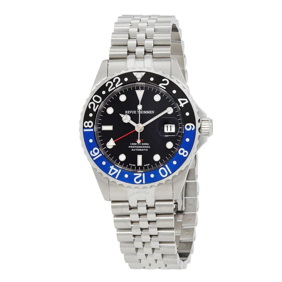 商品Revue Thommen|Diver GMT Automatic Black Dial Men's Watch 17572.2233,价格¥5582,第1张图片