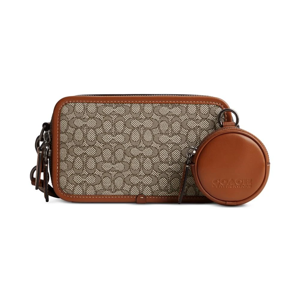 商品Coach|Charter Slim Mini Signature Jacquard Crossbody,价格¥1695,第1张图片