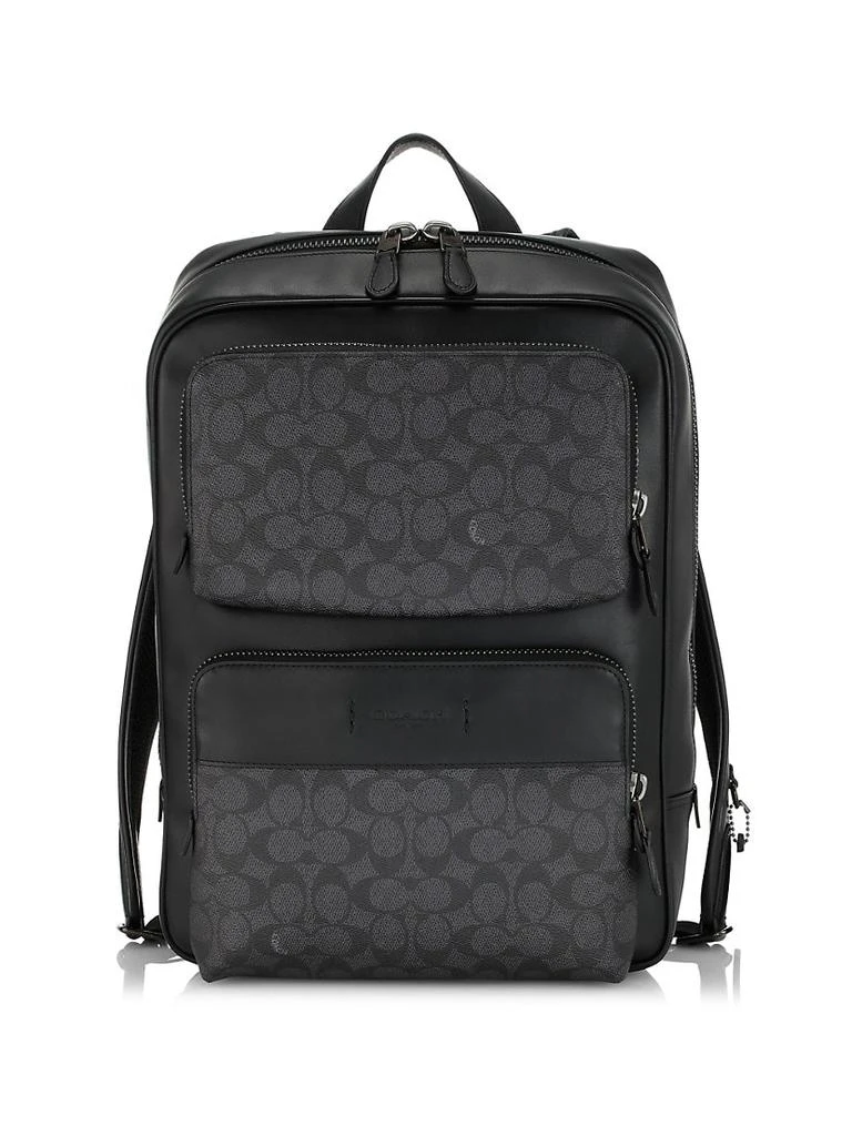 商品Coach|Gotham Pebble Leather Backpack,价格¥3381,第1张图片