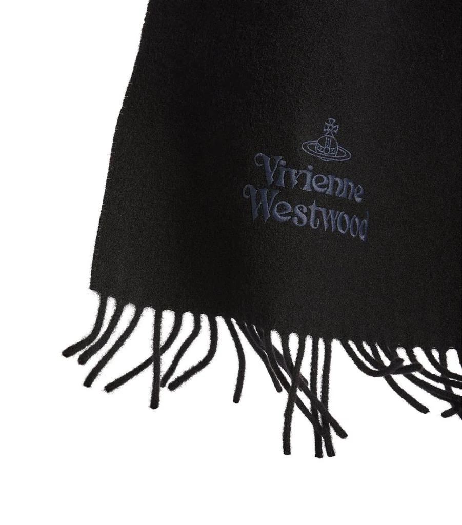 商品Vivienne Westwood|Logo Embroidered Scarf,价格¥1013,第5张图片详细描述