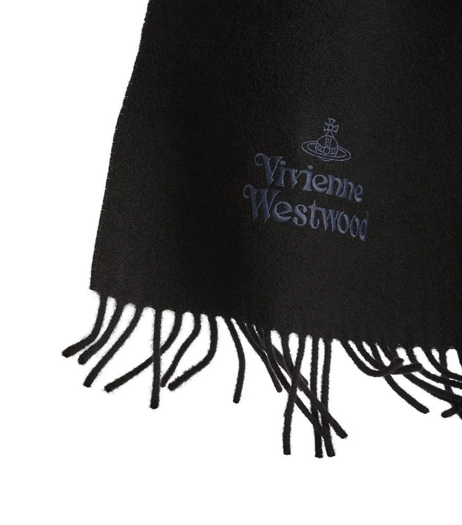 商品Vivienne Westwood|Logo Embroidered Scarf,价格¥963,第5张图片详细描述