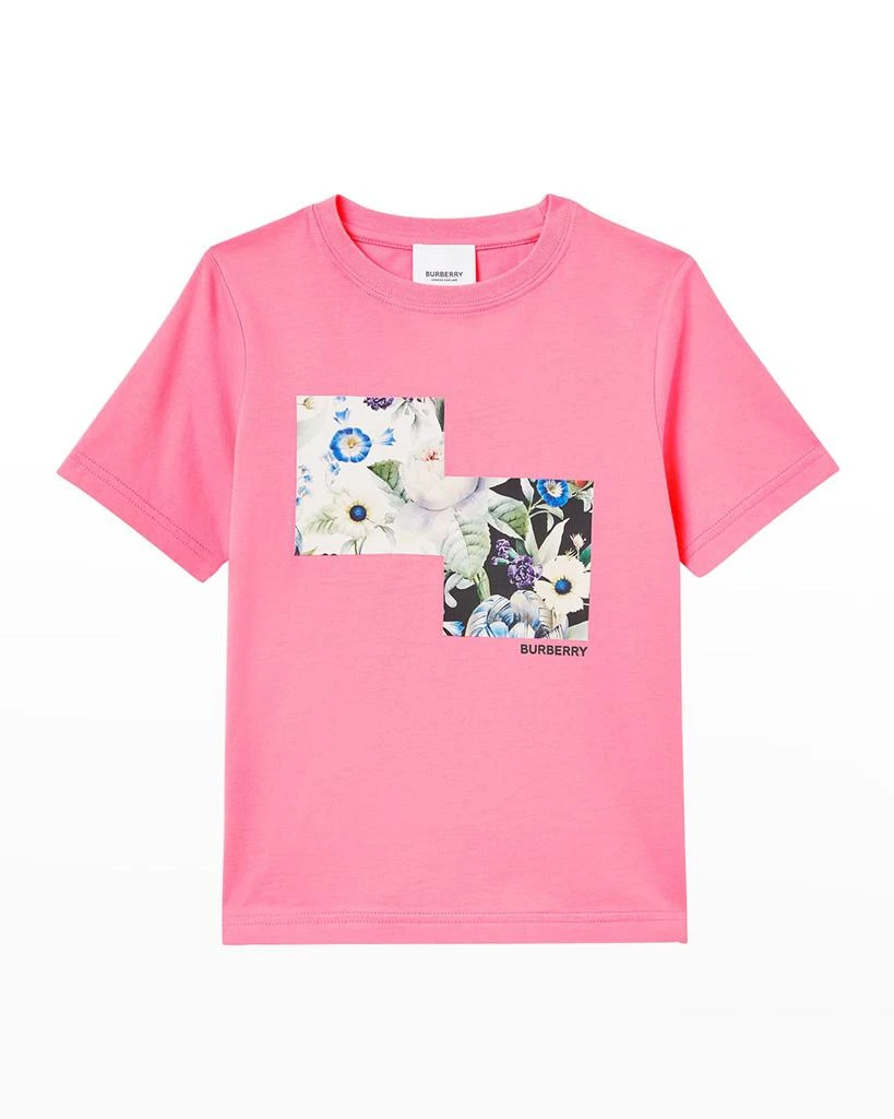 商品Burberry|荷兰花卉图案印花 T 恤,价格¥722,第1张图片