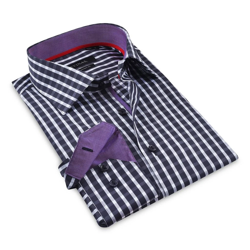 商品Levinas|Contemporary Fit Contrast Detailed Button Down,价格¥303,第1张图片