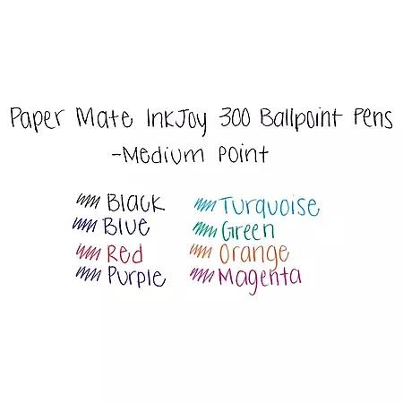 商品Paper Mate|Paper Mate - InkJoy 300RT Ballpoint Pen, Assorted Ink, Medium - 8 Pens,价格¥40,第5张图片详细描述