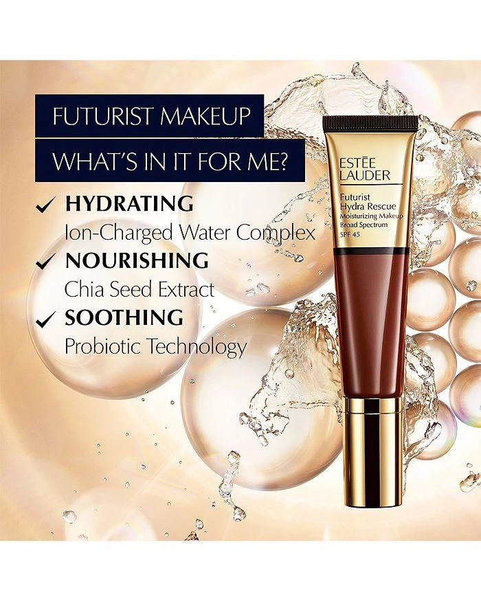 商品Estée Lauder|Futurist Hydra Rescue Moisturizing Foundation SPF 45,价格¥412,第5张图片详细描述