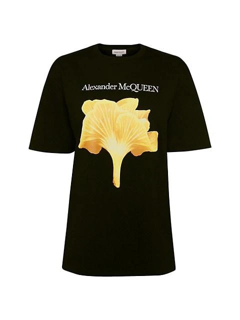 商品Alexander McQueen|Short-Sleeve Mushroom Graphic T-Shirt,价格¥2927,第1张图片