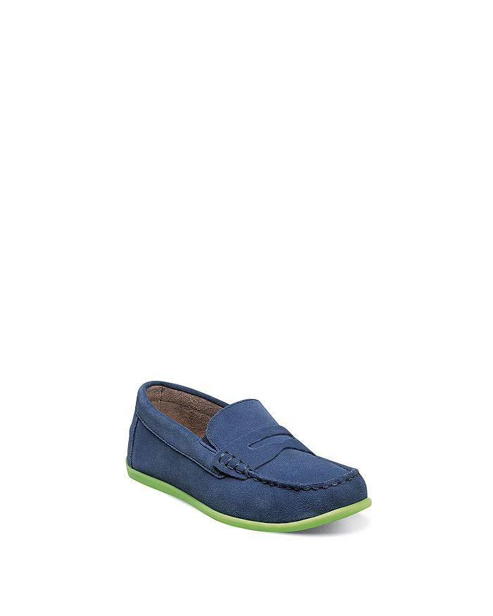 商品Florsheim|男孩(大/小童/幼儿)Boys' Jasper Driver Jr. Suede Slip-Ons - Toddler, Little Kid, Big Kid,价格¥445,第1张图片