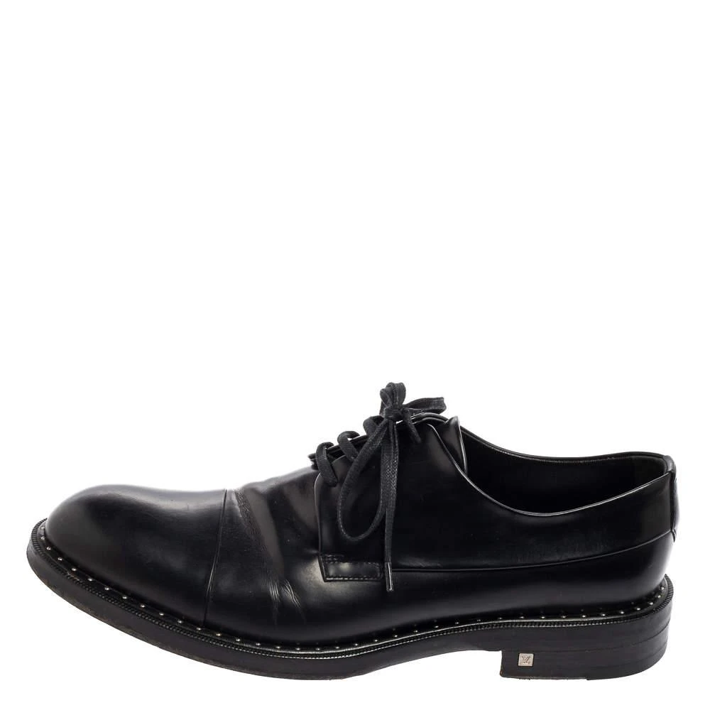 商品[二手商品] Louis Vuitton|Louis Vuitton Black Leather Lace Up Derby Size 42,价格¥2991,第2张图片详细描述