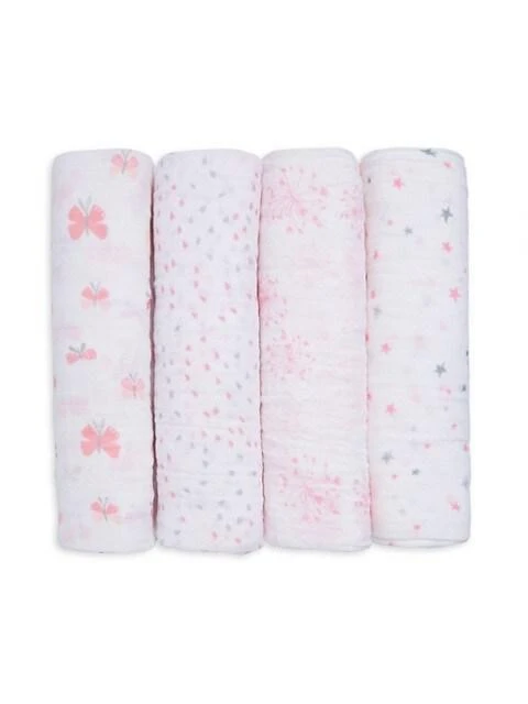 商品aden + anais|Classic Pink Swaddle Blanket Set,价格¥409,第1张图片