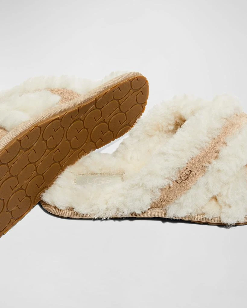 商品UGG|Scuffita Crisscross Shearling Slippers,价格¥344,第4张图片详细描述