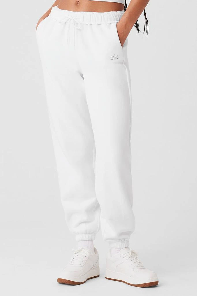 商品Alo|Accolade Sweatpant - White,价格¥960,第1张图片