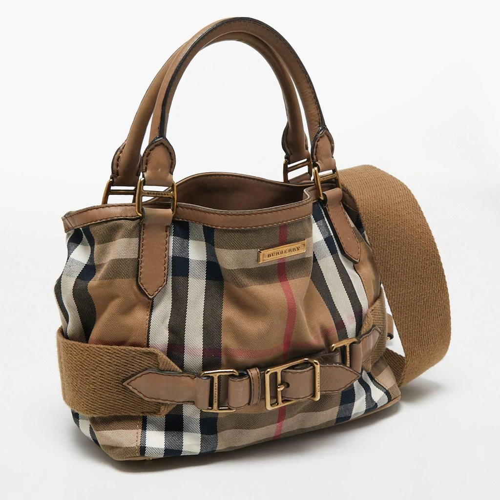 商品[二手商品] Burberry|Burberry Beige House Check Canvas and Leather Aurelia Diaper Bag,价格¥3148,第3张图片详细描述