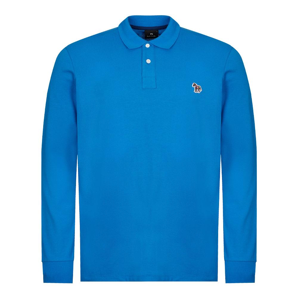 Paul Smith Long Sleeve Polo Shirt - Blue商品第1张图片规格展示