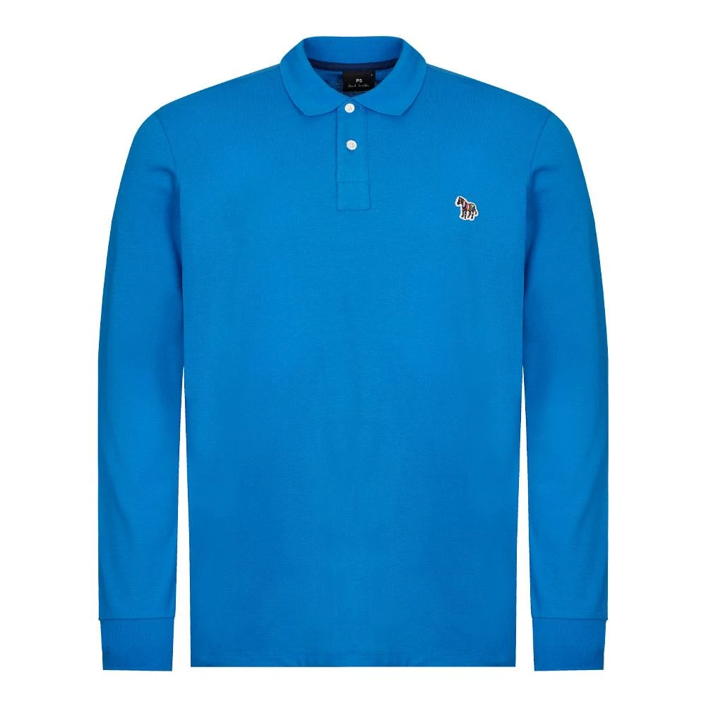 商品Paul Smith|Paul Smith Long Sleeve Polo Shirt - Blue,价格¥363,第1张图片