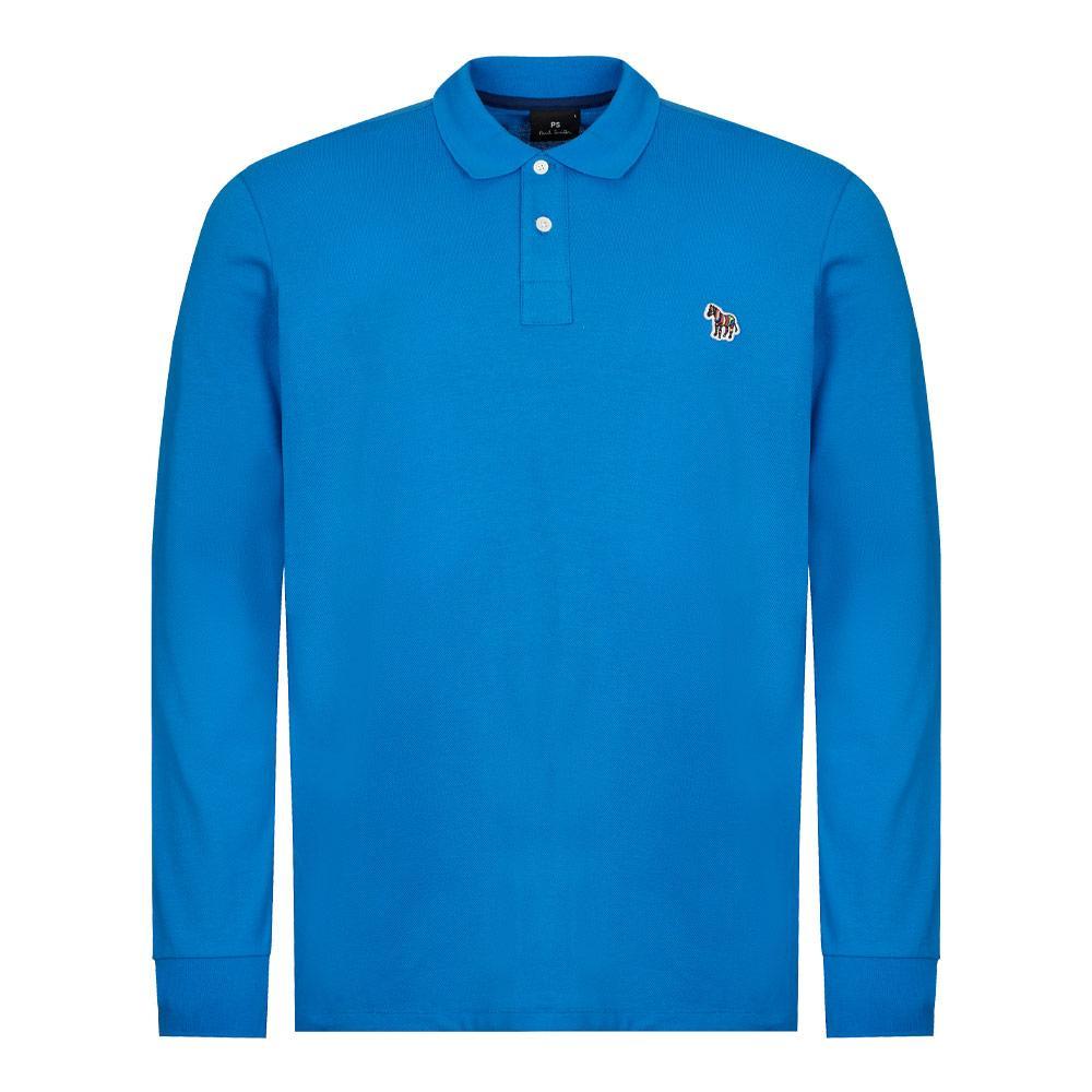 商品Paul Smith|Paul Smith Long Sleeve Polo Shirt - Blue,价格¥436,第1张图片