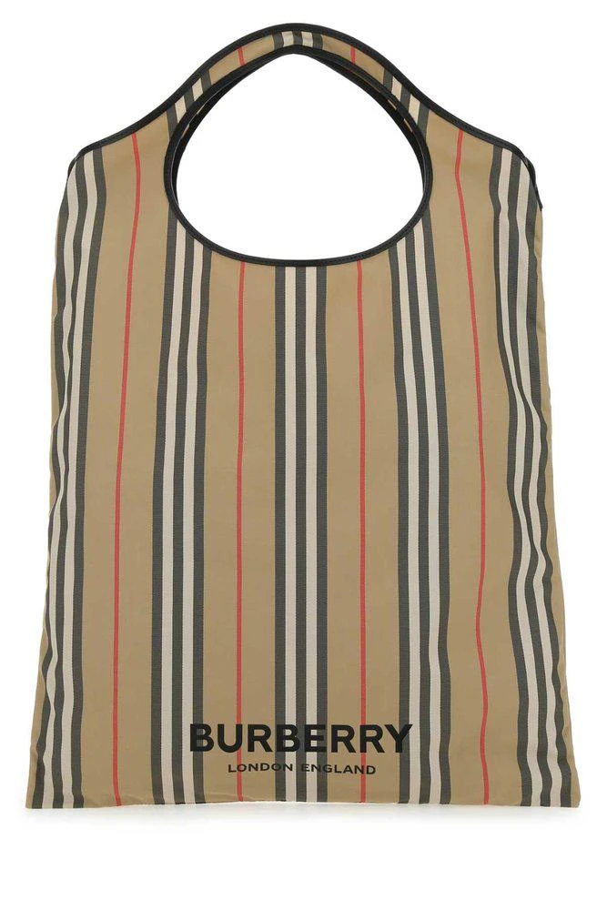 商品Burberry|Burberry Pocket Packaway Icon Stripe Tote Bag,价格¥3334,第1张图片