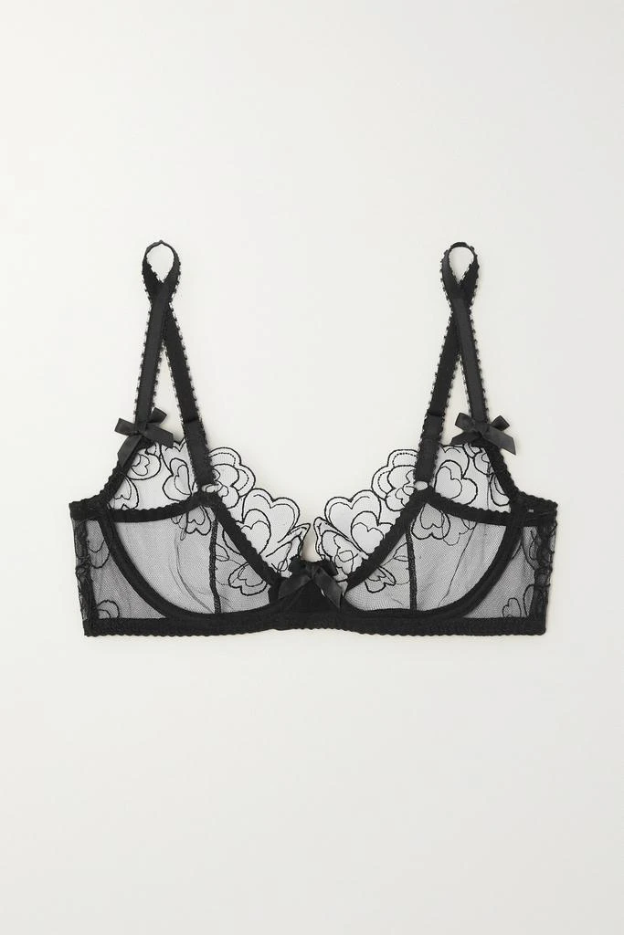 商品L'Agent by Agent Provocateur|Maysie 刺绣绢网带钢圈软杯文胸  - 32B,价格¥422,第1张图片
