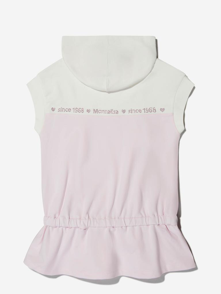 商品MONNALISA|Monnalisa Pink Girls Cotton Sleeveless Hoodie,价格¥964,第6张图片详细描述