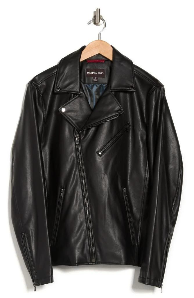 商品Michael Kors|Perfecto Faux Leather Moto Jacket,价格¥737,第4张图片详细描述
