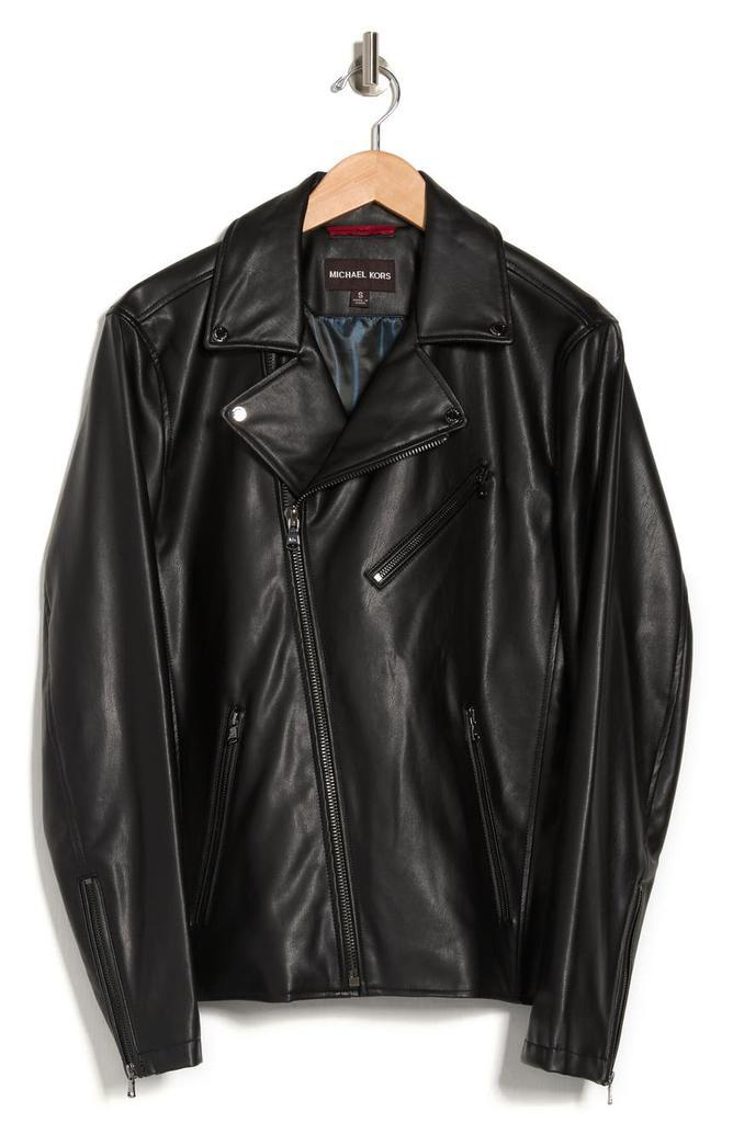 商品Michael Kors|Perfecto Faux Leather Moto Jacket,价格¥669,第6张图片详细描述