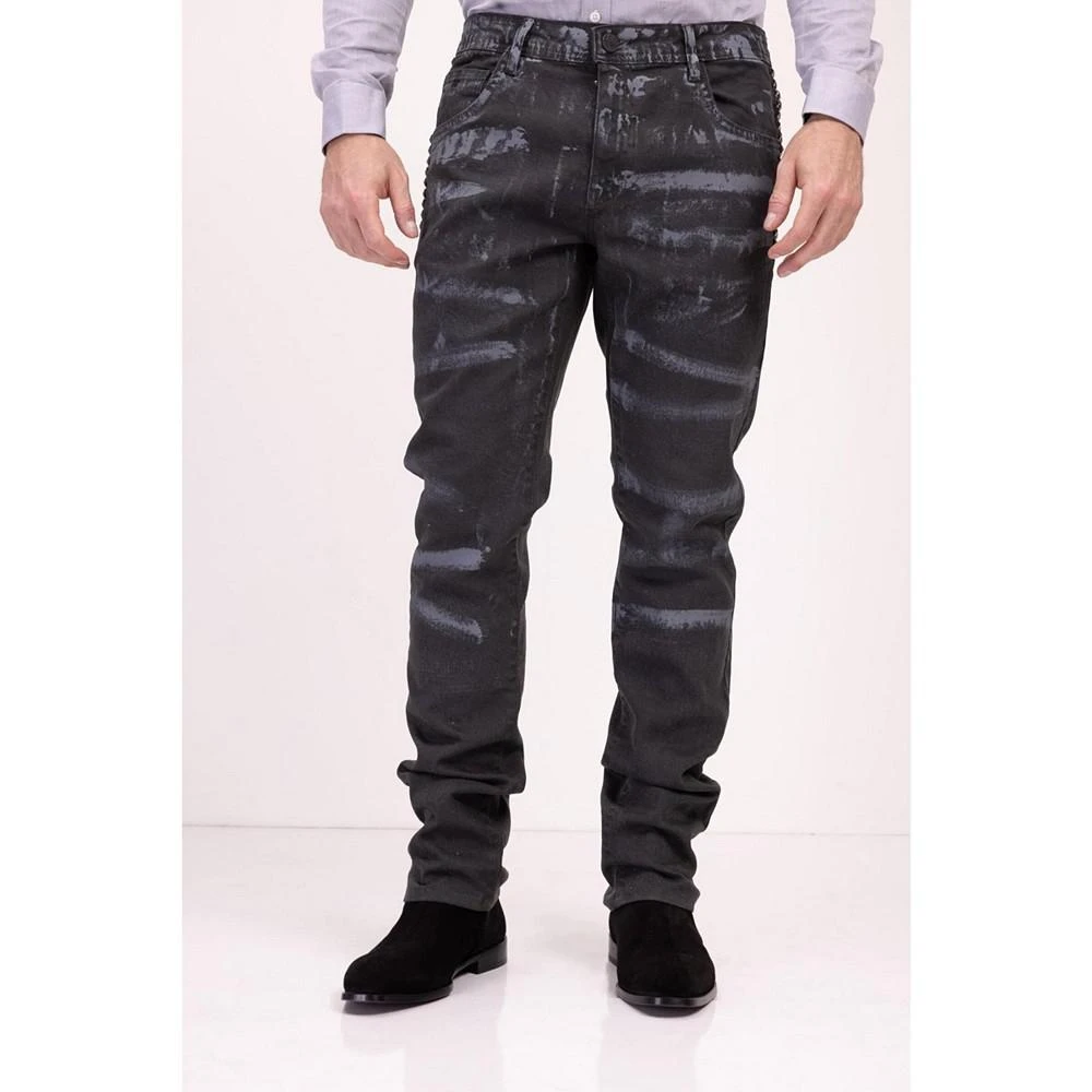 商品RON TOMSON|Men's Modern Swiped Denim Jeans,价格¥1410,第1张图片