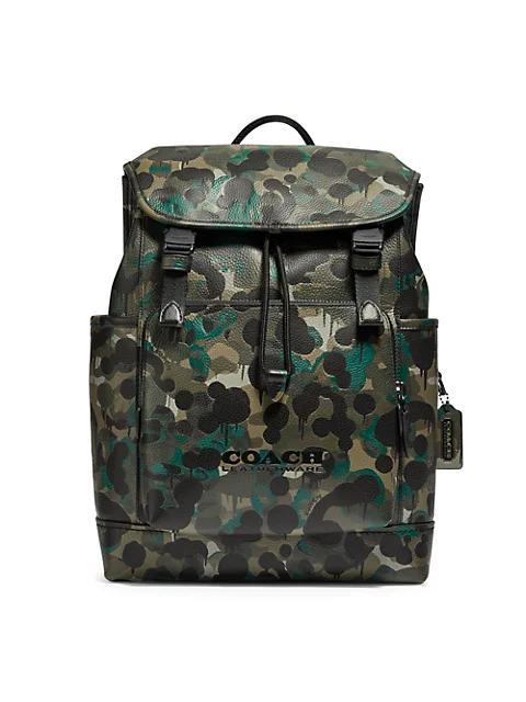 商品Coach|League Grained Leather Backpack,价格¥5126,第1张图片