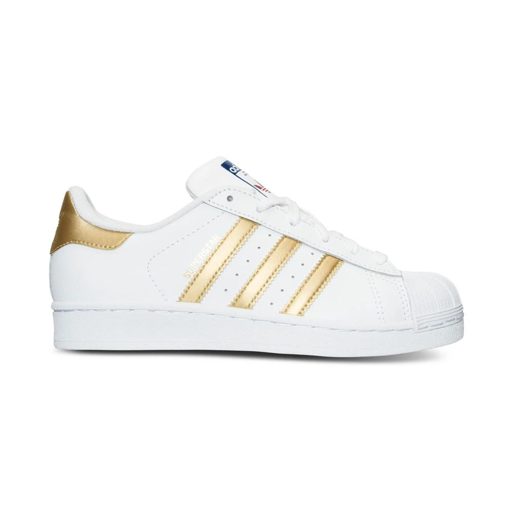 商品Adidas|Big Girls' ' Superstar Casual Sneakers from Finish Line,价格¥223,第2张图片详细描述