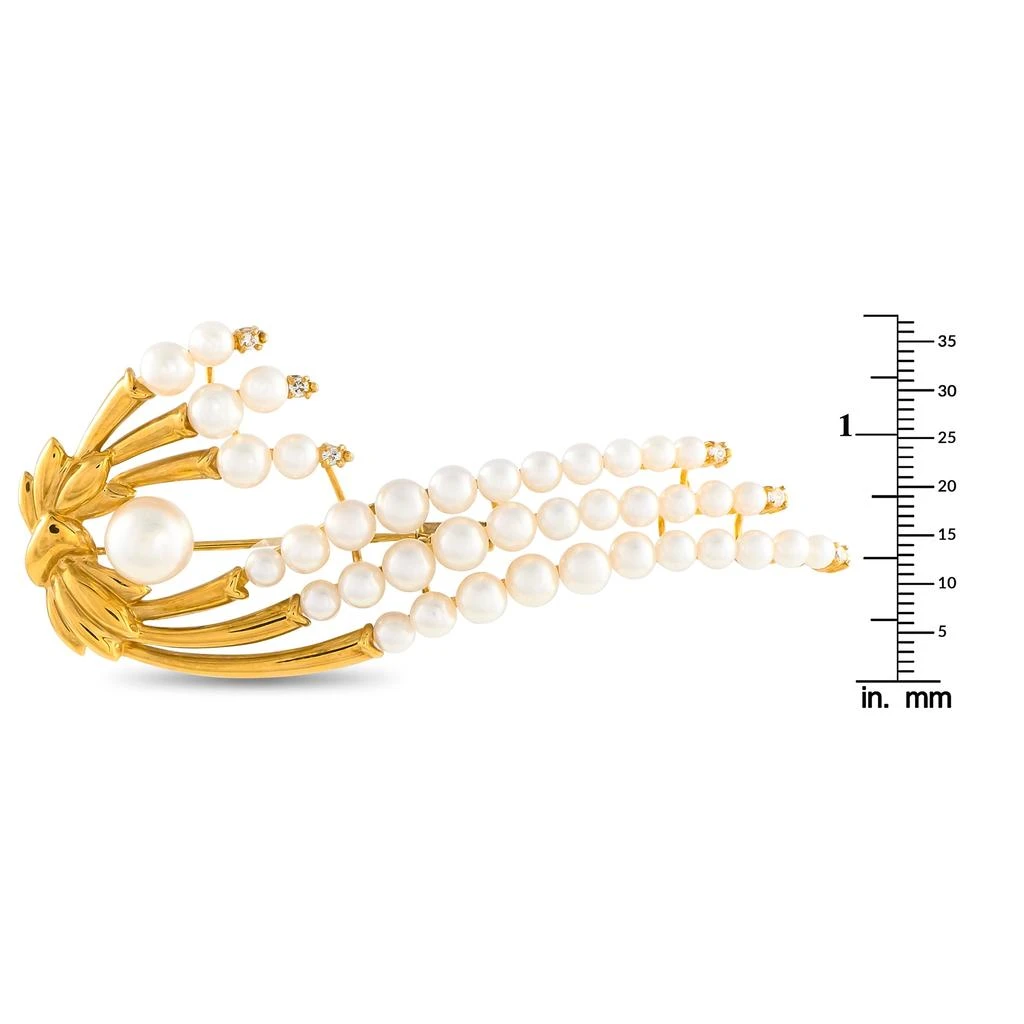 商品[二手商品] LB Exclusive|18K Yellow Gold Pearl Brooch MF14-041025,价格¥15243,第3张图片详细描述