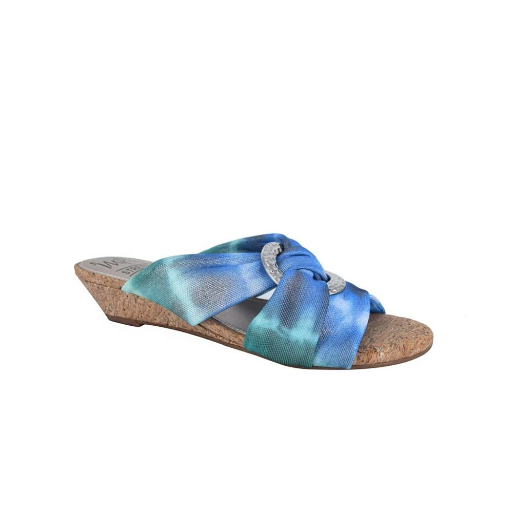 商品Macy's|Women's Rexine Memory Foam Slide Sandal,价格¥272,第1张图片