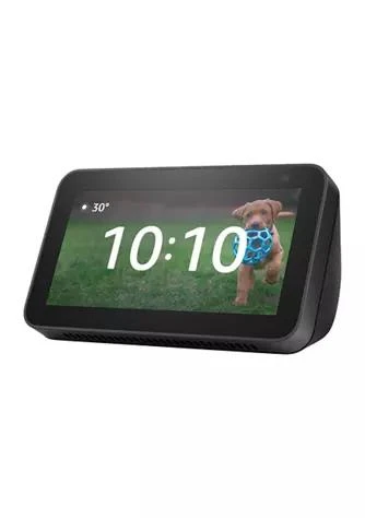 商品Amazon|Echo Show 5 (2nd Gen, 2021 release) Smart Display with Alexa and 2 MP Camera - Charcoal,价格¥189,第1张图片