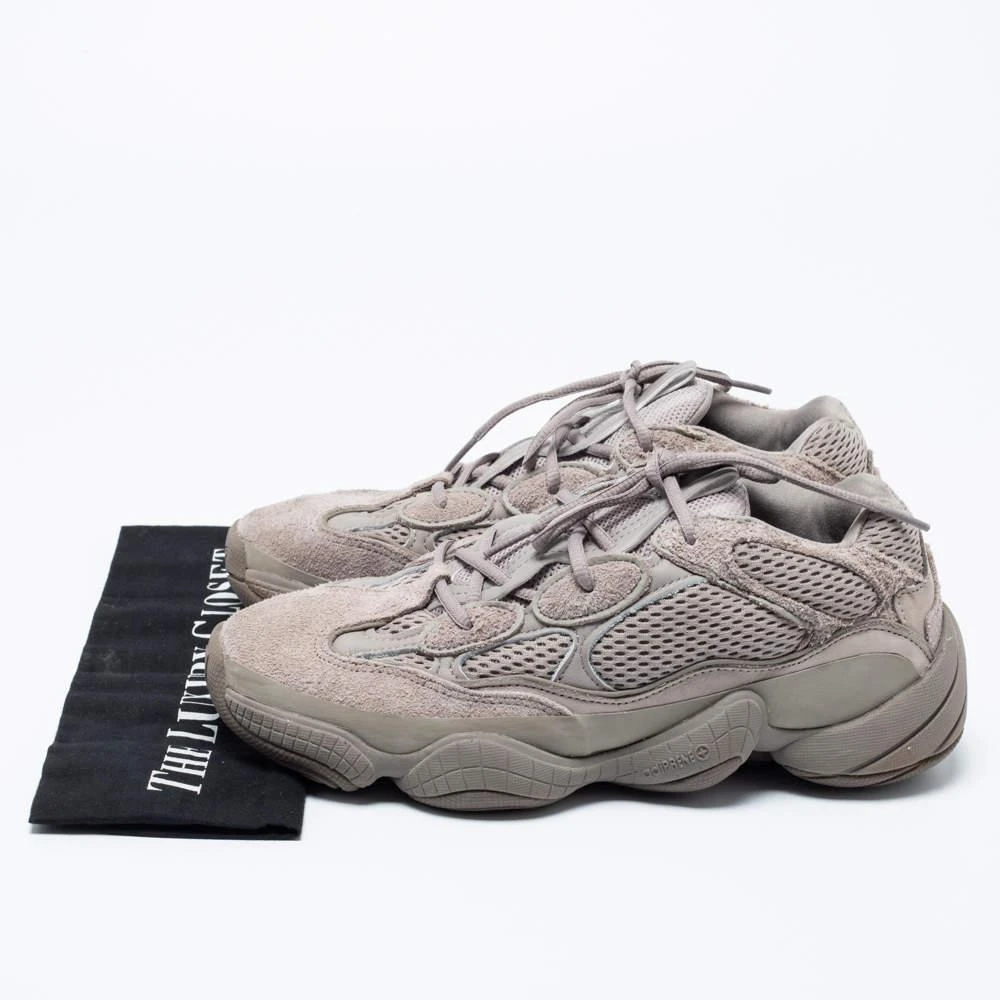 Yeezy x Adidas Ash Grey Mesh and Suede Yeezy 500 Sneakers Size 42 商品