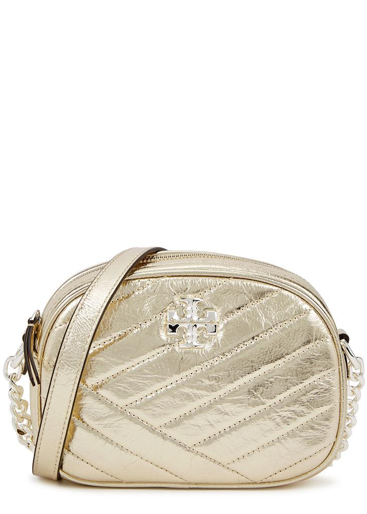 商品Tory Burch|Kira small gold quilted leather camera bag,价格¥3548,第1张图片