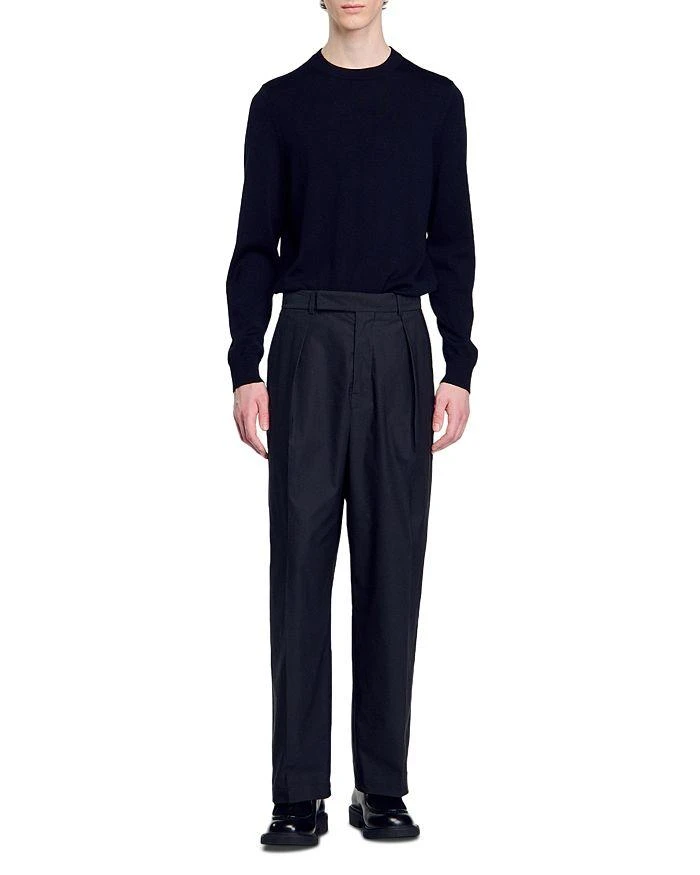 商品Sandro|Gerard Wool Wide Leg Pleated Pants,价格¥1915,第2张图片详细描述
