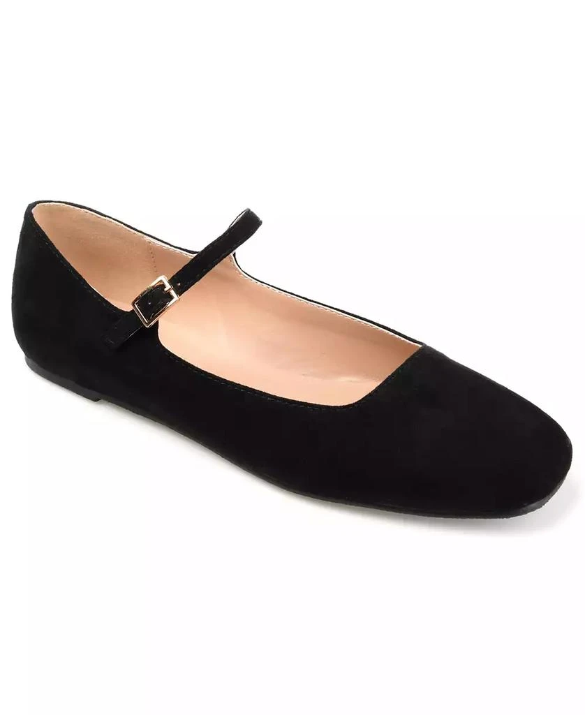 商品Journee Collection|Women's Carrie Square Toe Mary Jane Flats,价格¥313,第1张图片