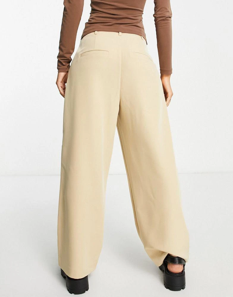 商品VERO MODA|Vero Moda Aware tailored suit trouser co-ord in beige,价格¥187,第3张图片详细描述