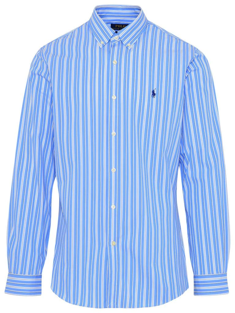 商品Ralph Lauren|LIGHT BLUE COTTON SPORT SHIRT,价格¥1004,第1张图片