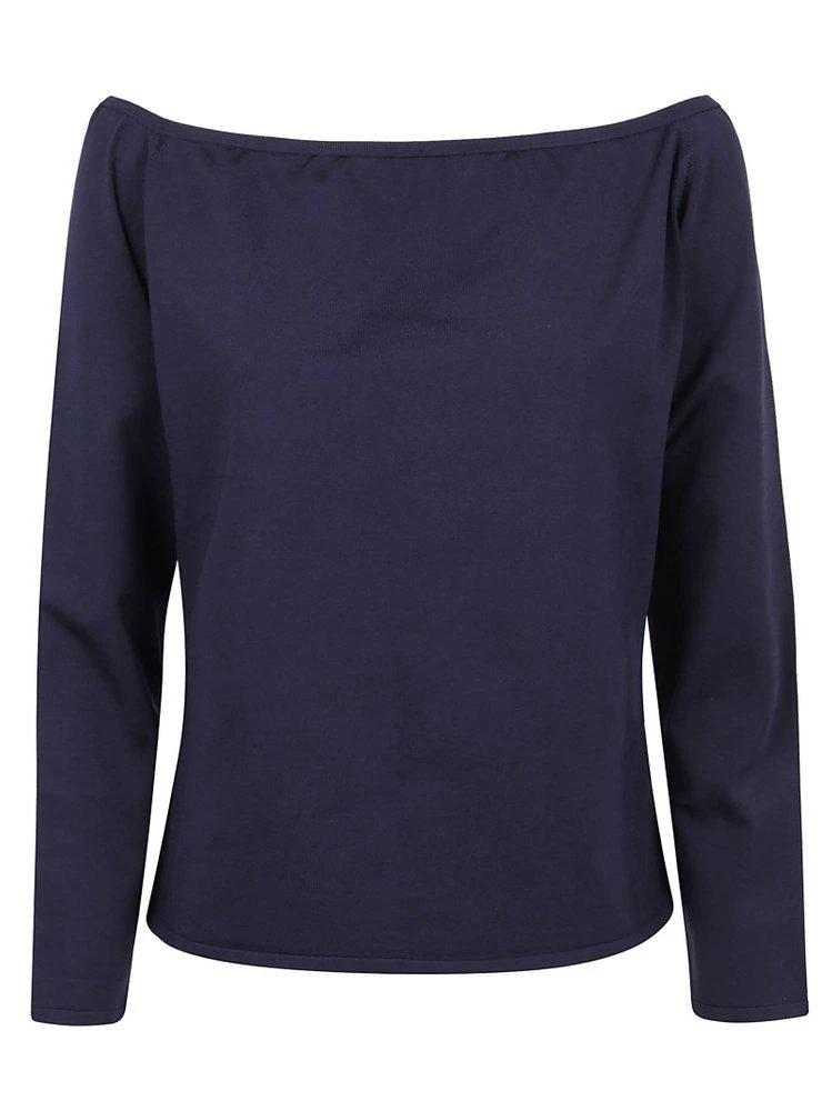 商品Ralph Lauren|Ralph Lauren Off-The-Shoulder Long Sleeved Top,价格¥3983,第1张图片