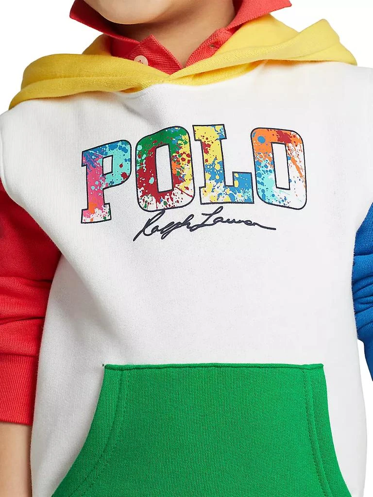 商品Ralph Lauren|Little Boy's &amp; Boy's Logo Colorblocked Hoodie Sweatshirt,价格¥195,第4张图片详细描述