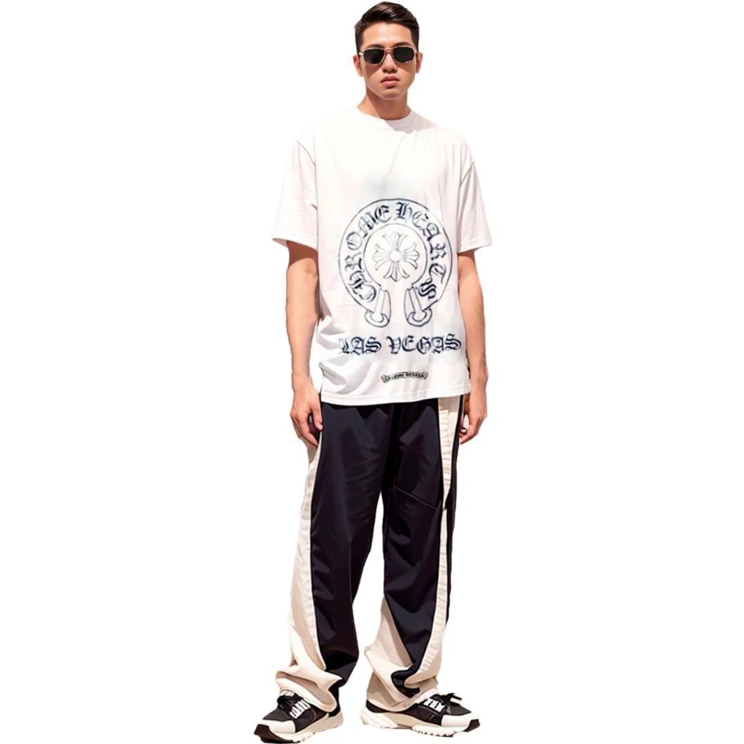 商品[国内直发] Chrome Hearts|图案印花宽松短袖T恤 男女同款 白色,价格¥5015,第4张图片详细描述