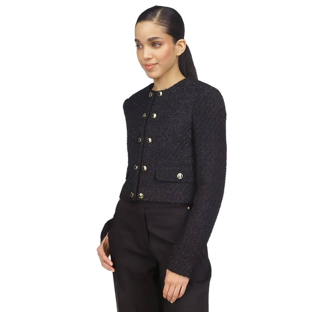 商品Michael Kors|Women's Metallic Tweed Jacket,价格¥521,第4张图片详细描述