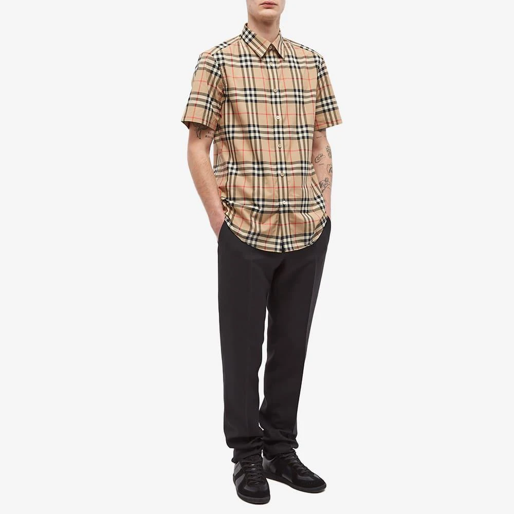 商品Burberry|Burberry Short Sleeve Caxton Check Shirt,价格¥3839,第4张图片详细描述