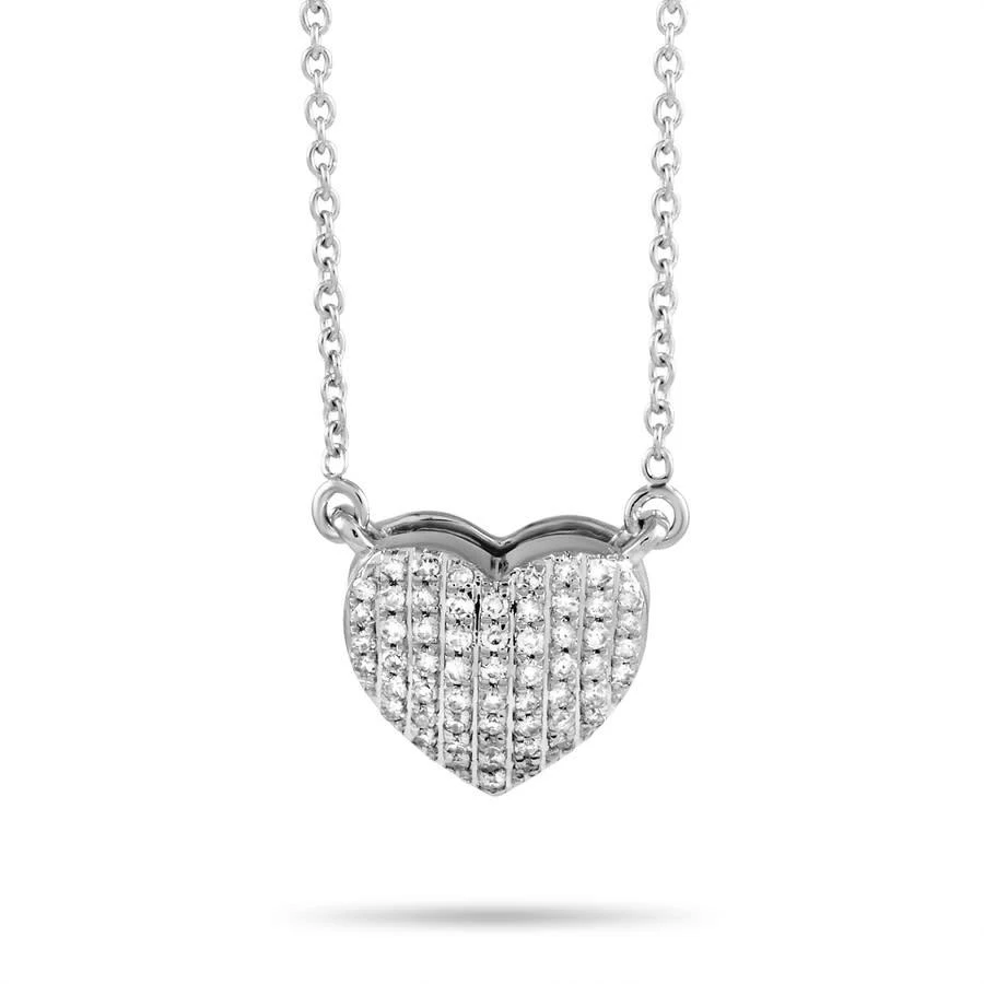 商品LB Exclusive|14K White Gold 0.16ct Diamond Pendant Necklace,价格¥3750,第1张图片
