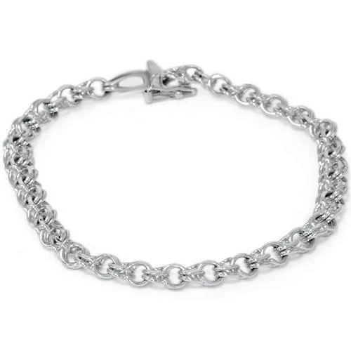 商品Pompeii3|14K White Gold Classic Italian Charm Bracelet,价格¥9967,第1张图片
