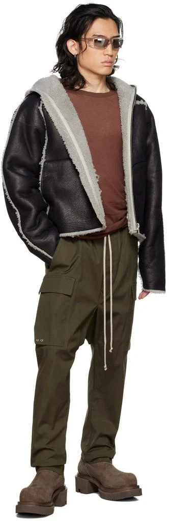 商品Rick Owens|Khaki Drawstring Cargo Pants,价格¥2488,第4张图片详细描述