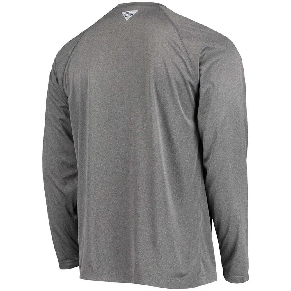 商品Columbia|Men's Charcoal Texas Longhorns PFG Terminal Tackle Omni-Shade Long Sleeve T-shirt,价格¥337,第2张图片详细描述