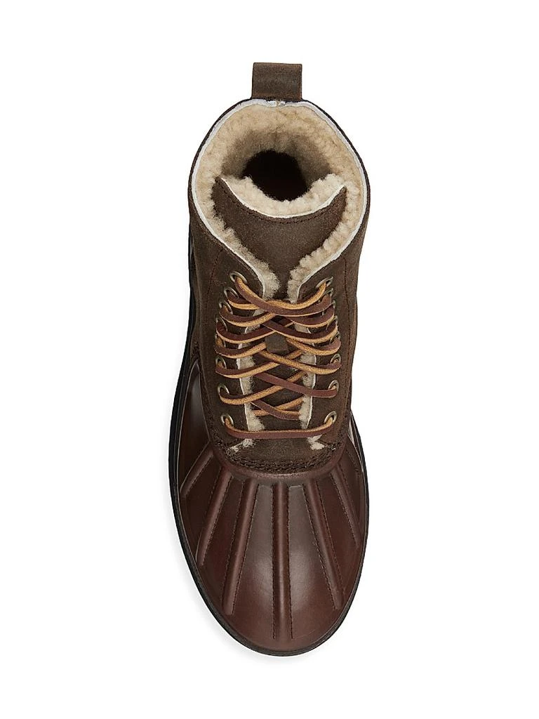 商品Ralph Lauren|Oslo High II Leather Lug Sole Boots,价格¥1479,第4张图片详细描述