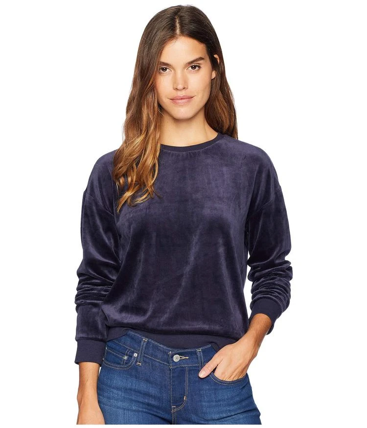 商品Juicy Couture|Track Lightweight Velour Paradise Cove Pullover,价格¥234,第1张图片