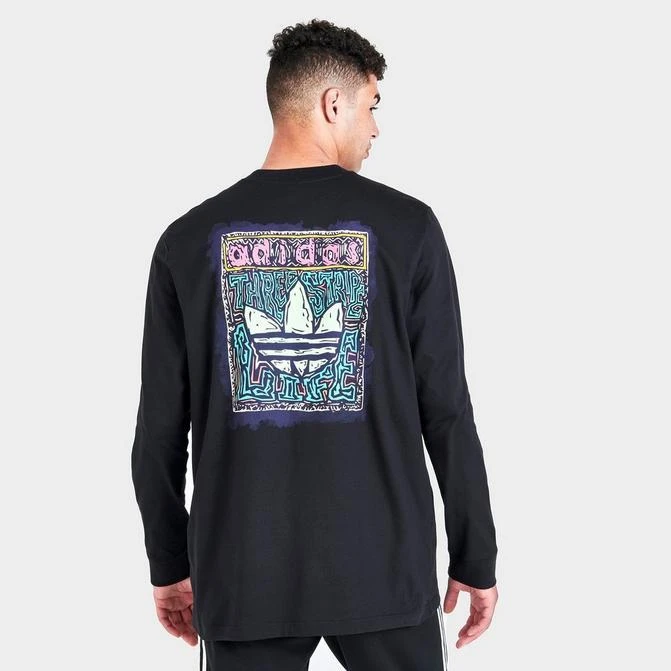 商品Adidas|Men's adidas Originals Three Stripe Life Long-Sleeve T-Shirt,价格¥150,第1张图片